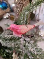 Antieke kerstbal, vogeltje op knijper