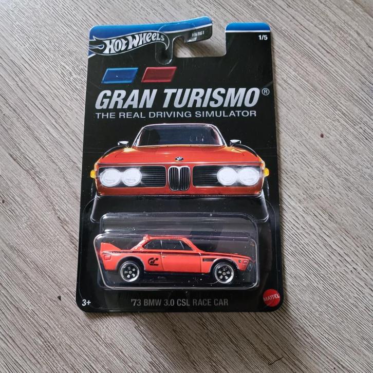 Hot Wheels Gran Turismo oranje '73 BMW 3.0 CSL Race Car, Hobby en Vrije tijd, Modelauto's | Overige schalen, Nieuw, Auto, Ophalen of Verzenden