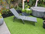PR disign inklapbaar ligbed met kussen, Tuin en Terras, Ophalen, Gebruikt, Aluminium, Inklapbaar