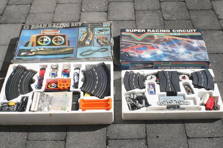 2x Speedtrax racebaan jaren 70 / 80 in doos, Antiek en Kunst, Antiek | Speelgoed, Verzenden