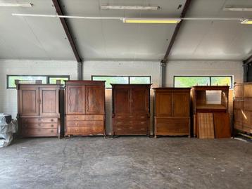 Diverse antieke kabinetten te koop | Prijzen vanaf €150 beschikbaar voor biedingen