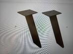 Barsteunen 2 stuks zwart metaal, Minder dan 50 cm, Zwart, Nieuw, Ophalen of Verzenden