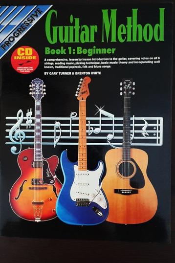 BLADMUZIEK / Progressive Guitar Method Book 1: Beginner + CD beschikbaar voor biedingen