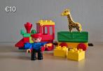 Duplo Trein met Giraffe en Conducteur, Ophalen, Gebruikt, Complete set, Duplo