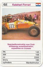 Kw3 autokaartje g2 kalahari ferrari, Ophalen of Verzenden, Zo goed als nieuw, Auto's