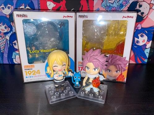 Natsu #1741 & Lucy #1924 Nendoroid - Fairy Tail Anime, Verzamelen, Poppetjes en Figuurtjes, Zo goed als nieuw, Ophalen of Verzenden