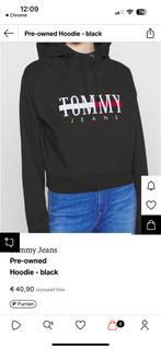 Tommy hilfiget hoodie, Zwart, Ophalen of Verzenden, Zo goed als nieuw, Maat 36 (S)