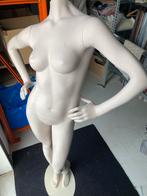 Beige Paspop met metalen Voet - Winkel Gebruikt, Ophalen of Verzenden, Gebruikt