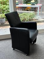 Riva eetkamerfauteuil (vaste rug), Huis en Inrichting, Stoelen, Ophalen, Zwart, Zo goed als nieuw, Vijf, Zes of meer stoelen