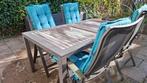 Bellagio houten/aluminuim tuinset, Tuin en Terras, Tuinsets en Loungesets, Ophalen, 4 zitplaatsen, Gebruikt, Tuinset