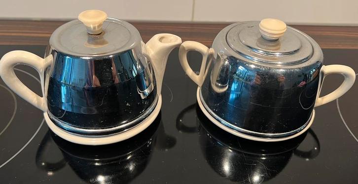 Art Deco Sadler Beehive theepot/of melkkan en suikerpot, Antiek en Kunst, Antiek | Servies compleet, Ophalen of Verzenden