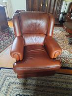 Leren stoelen, Huis en Inrichting, Fauteuils, Ophalen, Gebruikt, 75 tot 100 cm, 50 tot 75 cm
