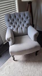 Landelijke fauteuil, Huis en Inrichting, Stoelen, Ophalen, Zo goed als nieuw, Grijs, Eén