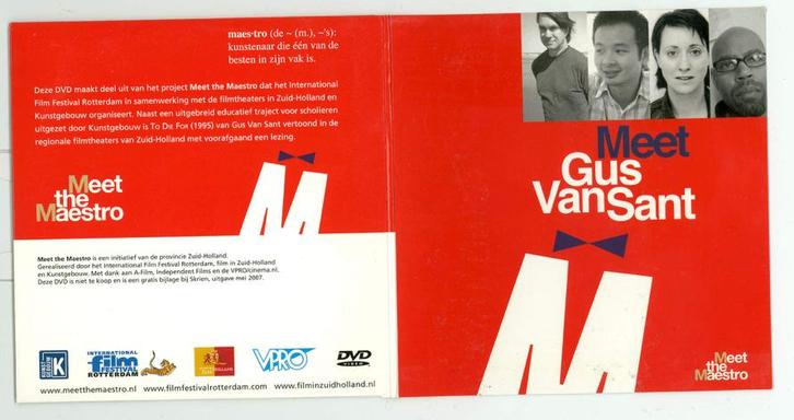 Gus van Sant - dvd met o.a. interviewfragmenten, Cd's en Dvd's, Dvd's | Filmhuis, Zo goed als nieuw, Overige gebieden, Alle leeftijden