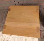 Twee blank eiken salon-/bijzettafel 80x80cm, Ophalen, Minder dan 45 cm, Vierkant, Zo goed als nieuw