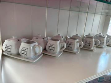 6x Melk & Suiker Potjes - Nieuw beschikbaar voor biedingen