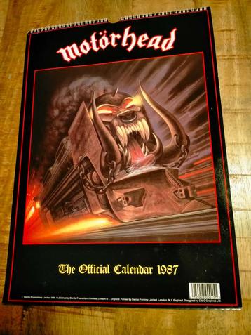 Motorhead 1987 vintage muziek metal rock kalender Lemmy  beschikbaar voor biedingen