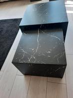 Mooie marmerlook salontafel set., Huis en Inrichting, 50 tot 100 cm, Rond, Zo goed als nieuw, Minder dan 50 cm