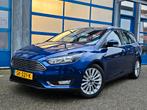 Ford Focus Wagon 1.0 Ecoboost Titanium 125pk | Zeer Luxe!, Auto's, 65 €/maand, Blauw, Origineel Nederlands, Handgeschakeld