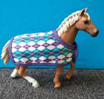 Schleich Engelse volbloed met deken., Verzamelen, Dierenverzamelingen, Ophalen of Verzenden, Zo goed als nieuw, Paard, Beeldje of Figuurtje