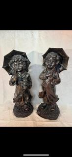 Brons beelden 2 stuks plus/min 55cm hoog 13 kg per beeld, Antiek en Kunst, Ophalen of Verzenden