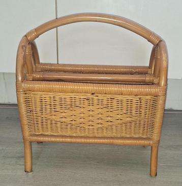 Bohemian Rotan Tijdschriftenrek, lectuurbak beschikbaar voor biedingen