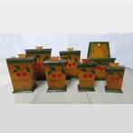 Franse houten voorraadbakjes, Gebruikt, Ophalen of Verzenden, Nvt, Nvt