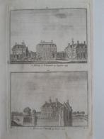 A55-56 / Huis De Voorst Zutphen + Huis het Velde te Voorst, Antiek en Kunst, Kunst | Etsen en Gravures, Ophalen of Verzenden