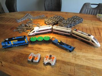 Lego Cargo vrachttrein 60051 + City Passagiers T 60051 Rails