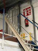 Staal Trap met massief beuken treden en leuingen, Ophalen, Zo goed als nieuw, Trap, 2 tot 4 meter