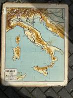 Italië, Antiek en Kunst, Antiek | Schoolplaten, Ophalen of Verzenden, Aardrijkskunde
