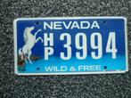 Kentekenplaat licenseplate Nevada Wild and Free USA, Verzenden, Gebruikt, Auto's