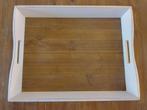 Houten dienblad met opstaande rand, Ophalen, Gebruikt, Rechthoekig, Hout