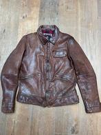 Redskins Unisex Leren Teddy Bomberjack Bruin L, Maat 52/54 (L), Bruin, Ophalen of Verzenden, Gedragen