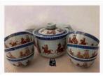 7-delig Chinees servies, theepot 14 cm en kommen, Huis en Inrichting, Nieuw, Ophalen of Verzenden, Kom(men), X