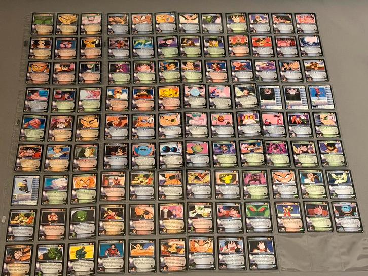 DBZ TCG Saiyan Saga limited set 104x, Hobby en Vrije tijd, Verzamelkaartspellen | Overige, Gebruikt, Meerdere kaarten, Ophalen of Verzenden