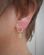 Zilveren bijzondere vintage oorbellen nr.1459, Sieraden, Tassen en Uiterlijk, Oorbellen, Hangers, Verzenden, Zo goed als nieuw