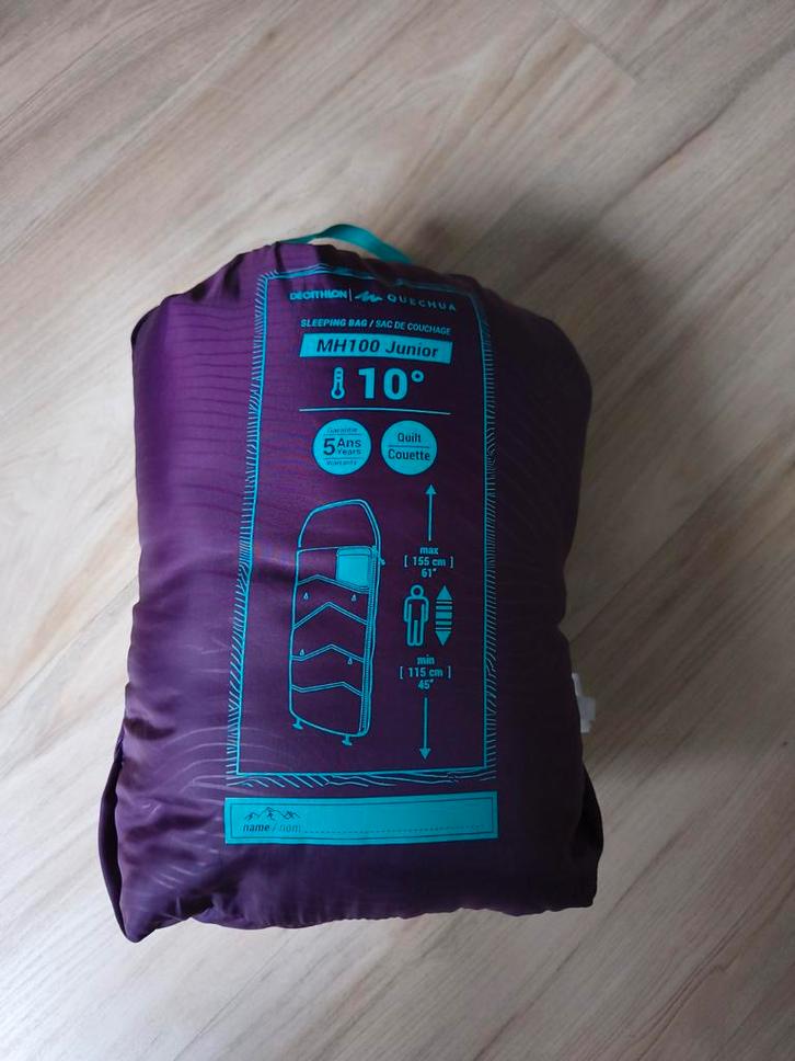 Decathlon Quechua MH100 Junior Slaapzak, Caravans en Kamperen, Slaapzakken, Gebruikt, Ophalen