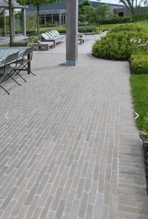2 pallets klinkers in unieke grijs-beige kleur! €30 p/m2, Tuin en Terras, Tegels en Klinkers, Nieuw, Klinkers, Overige materialen