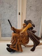 Antiek Heksenbeeld op Bezemsteel - Verzamelstuk, Antiek en Kunst, Ophalen