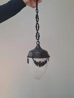 Frans brocant/landelijke eikellamp, Ophalen of Verzenden, Zo goed als nieuw, Minder dan 50 cm