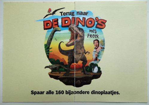 Freek Vonk: Terug naar de Dino's, 2016: dinosaurus plaatjes, Verzamelen, Supermarktacties, Albert Heijn, Verzenden