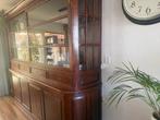 Antieke buffetkast met glas en lades, Huis en Inrichting, Kasten | Buffetkasten, Ophalen, Gebruikt, 200 cm of meer, Klassiek