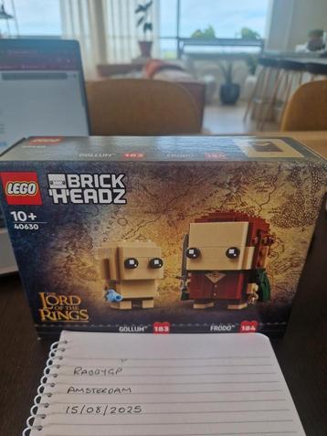 LOTR Brickheadz set 40630 Gollum and Frodo beschikbaar voor biedingen