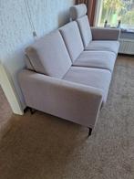 Relaxbank met uitschuifbaar zitvlak - 215cm breed, Gebruikt, 75 tot 100 cm, Ophalen of Verzenden, Rechte bank