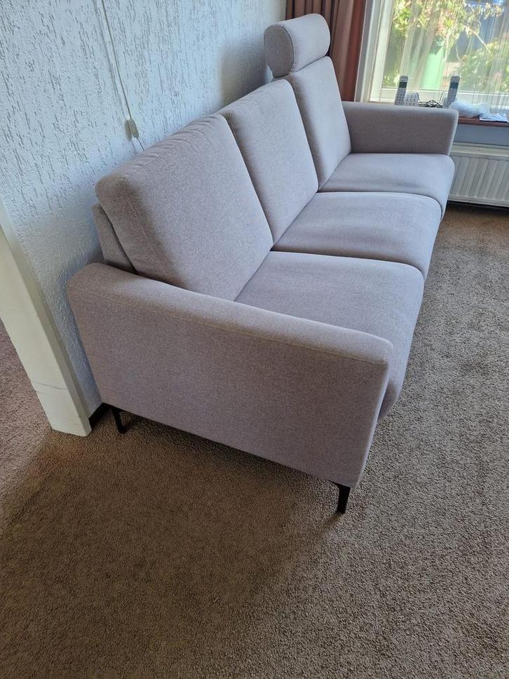 Relaxbank met uitschuifbaar zitvlak - 215cm breed, Huis en Inrichting, Banken | Bankstellen, Gebruikt, Rechte bank, Vierpersoons of meer