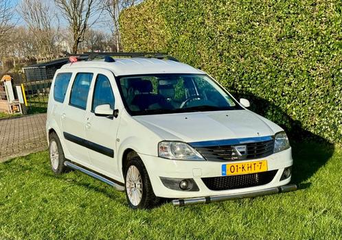 Dacia Logan 1.6 MCV 64KW 7P 2009 Wit Airco, Auto's, Dacia, Particulier, Logan, ABS, Airbags, Airconditioning, Boordcomputer, Centrale vergrendeling