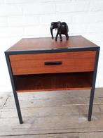 Vintage retro nachtkastje Auping Cordemeijer Pastoe j 60., Minder dan 45 cm, Metaal of Aluminium, Ophalen of Verzenden, Zo goed als nieuw