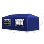 Partytent 3x6 m blauw gratis bezorgd, Nieuw, 2 meter of meer, 5 tot 8 meter, Ophalen of Verzenden