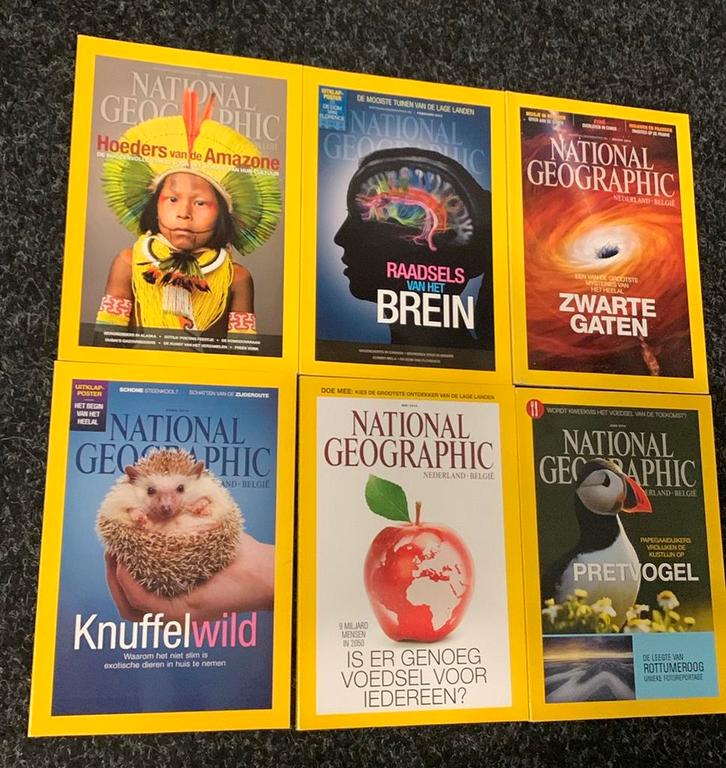 National Geographic 2014, 11 edities, Boeken, Tijdschriften en Kranten, Zo goed als nieuw, Wetenschap en Natuur, Ophalen of Verzenden